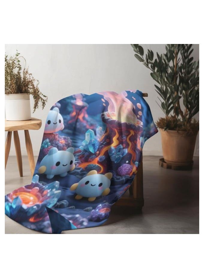 general Flannel thin blanket (warm and comfortable, suitable for sleep, gaming, dust removal and sandproof) 150cm*200cm - 146 - Image 1