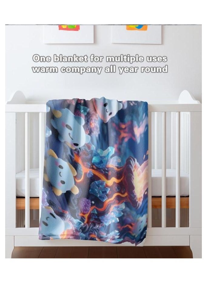 general Flannel thin blanket (warm and comfortable, suitable for sleep, gaming, dust removal and sandproof) 150cm*200cm - 146 - Image 3