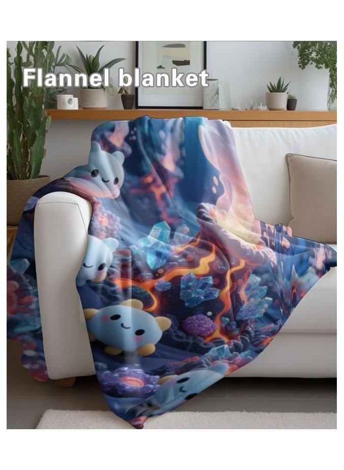 general Flannel thin blanket (warm and comfortable, suitable for sleep, gaming, dust removal and sandproof) 150cm*200cm - 146 - Image 5