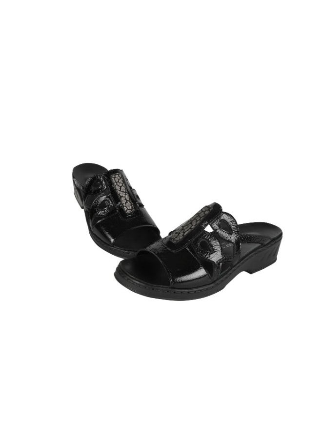 Josef Seibel - Josef Seibel Ladies Comfort Wedge Sandals 08828-AR525100 Black 36 - Image 1