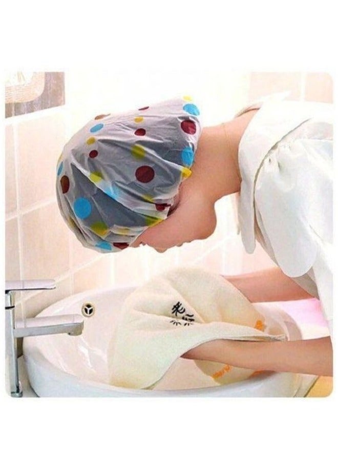 3 قطع قبعات الاستحمام البلاستيكية - Image 2