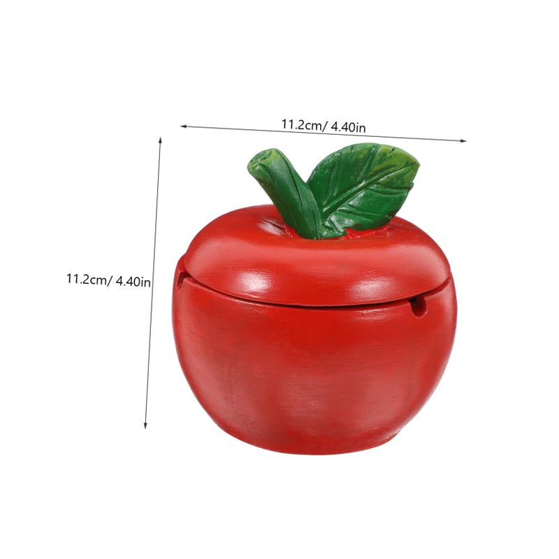 Ceramic Ashtray with Lid Decorative Ash Holder Unique Shape Design Easy to Clean - Image 3