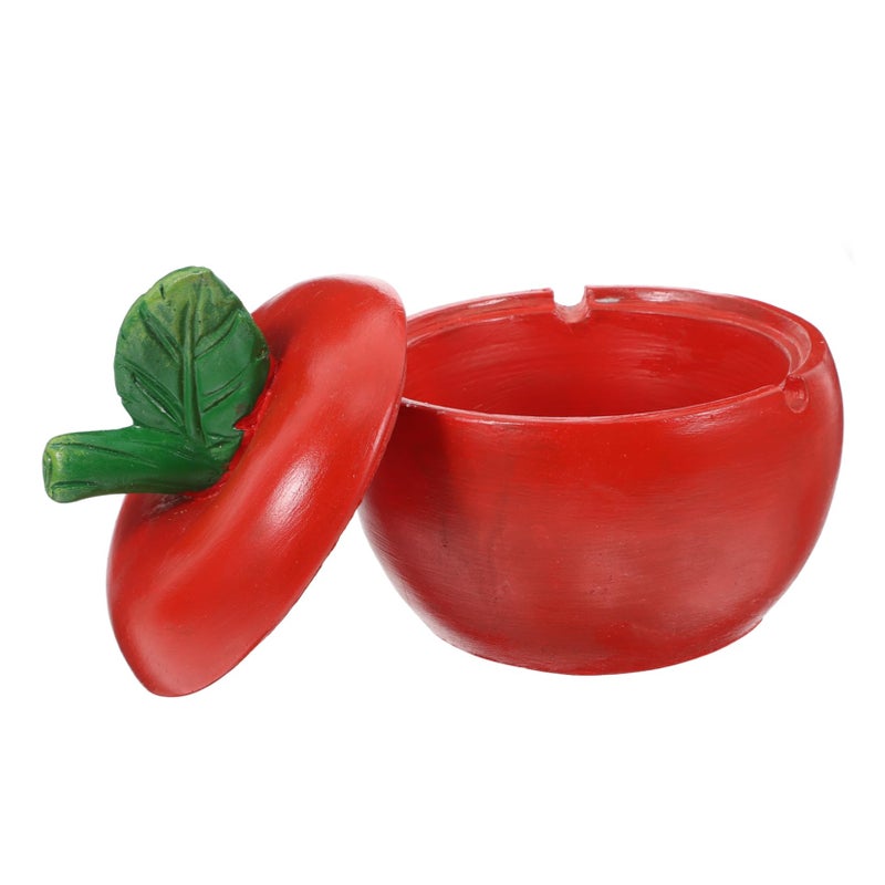 Ceramic Ashtray with Lid Decorative Ash Holder Unique Shape Design Easy to Clean - Image 2