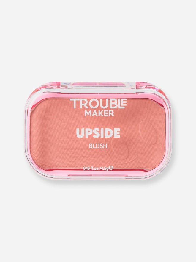 Trouble Maker Upside Powder Blush Glass Half Full