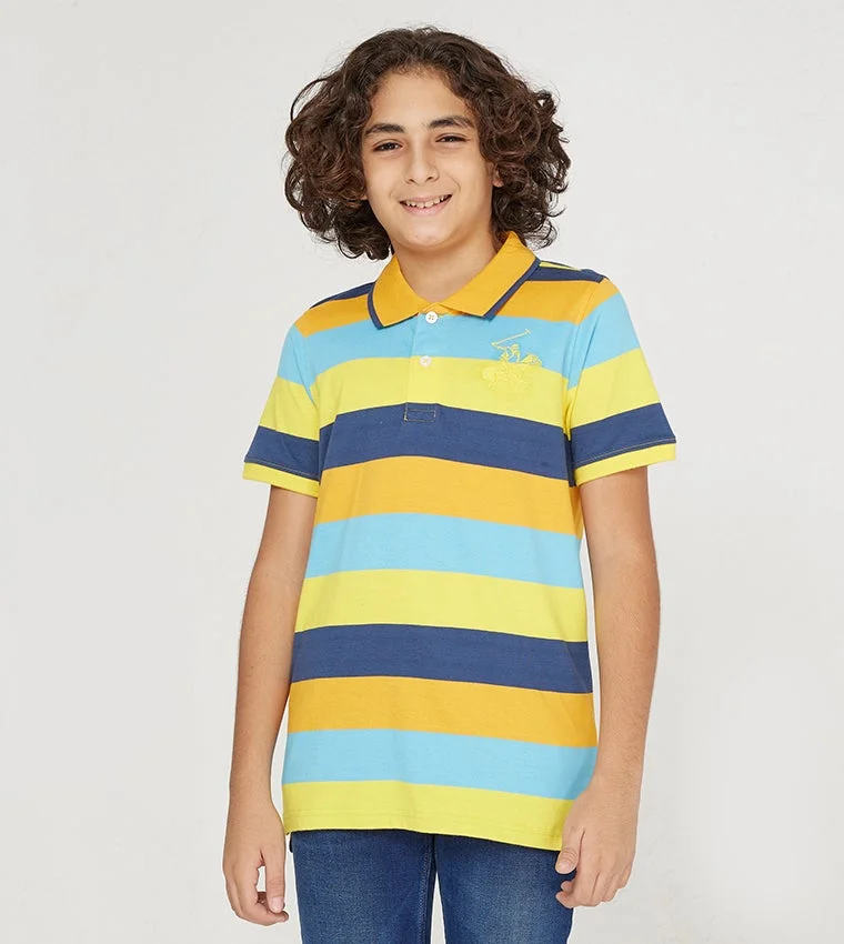 Printed Short Sleeves Polo T-Shirt