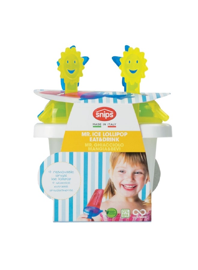 Snips Mister BPA Free Plastic Easy-to-Use Lightweight Ice Lolly Mould Multicolour 12.5 x 16 x 12.5 cm 20571 - Image 5