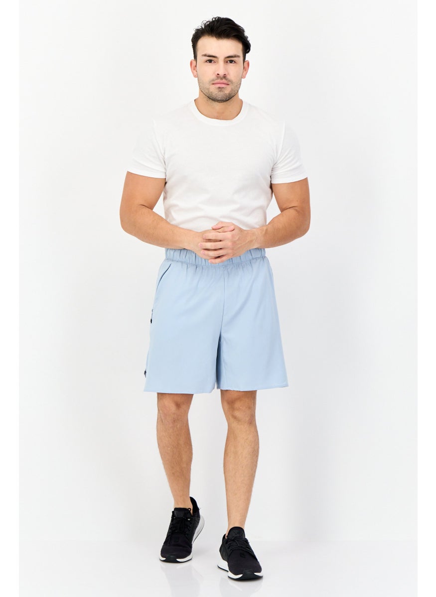 Adidas Men Sportswear Fit  7 Inseam Training Shorts, Light Blue  - Image 2