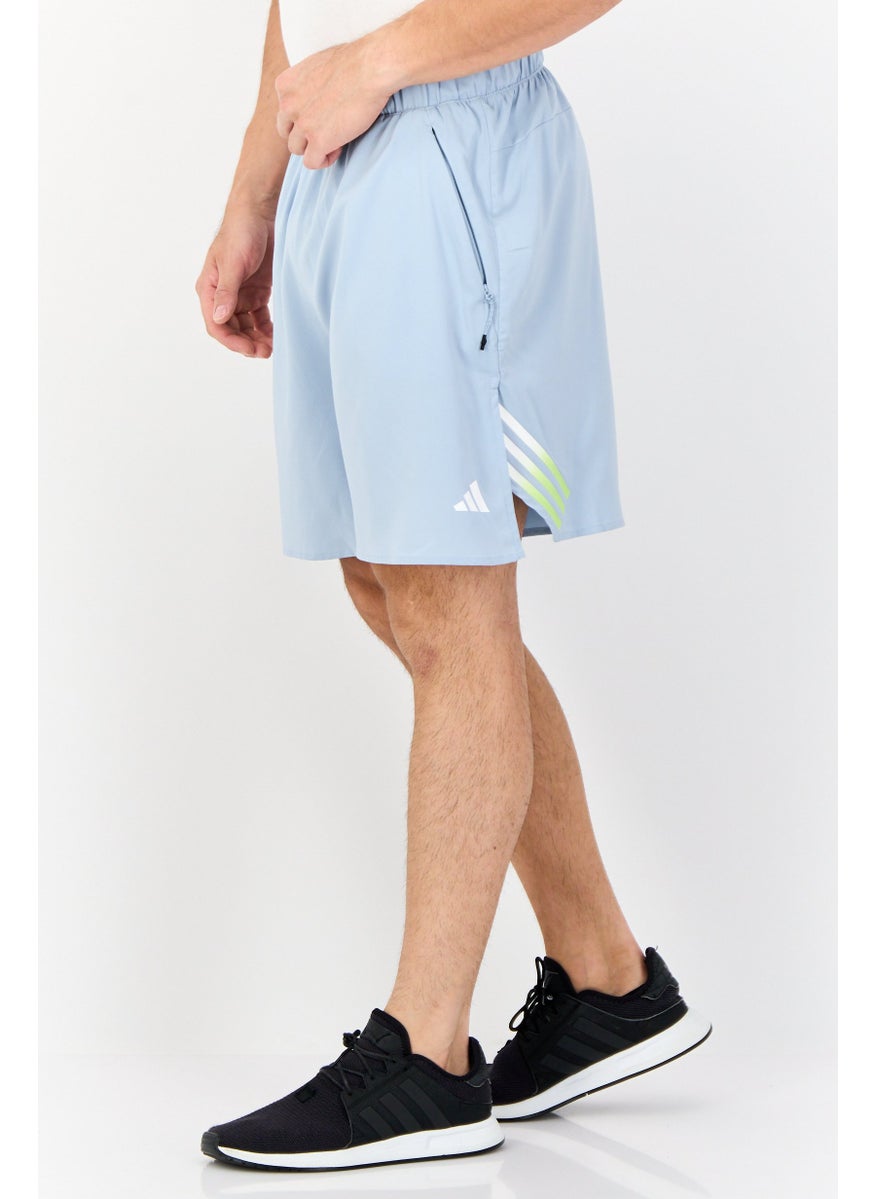 Adidas Men Sportswear Fit  7 Inseam Training Shorts, Light Blue  - Image 4