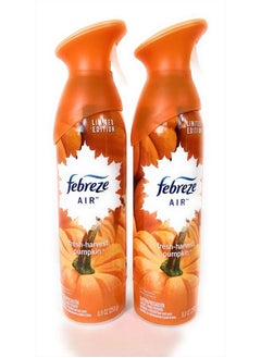 febreze Air - Limited Edition - Fresh-Harvest Pumpkin - Twin Package - Net Wt. 8.8 OZ (250 g) Per Bottle - One (1) Package (2 Count Bottles) 