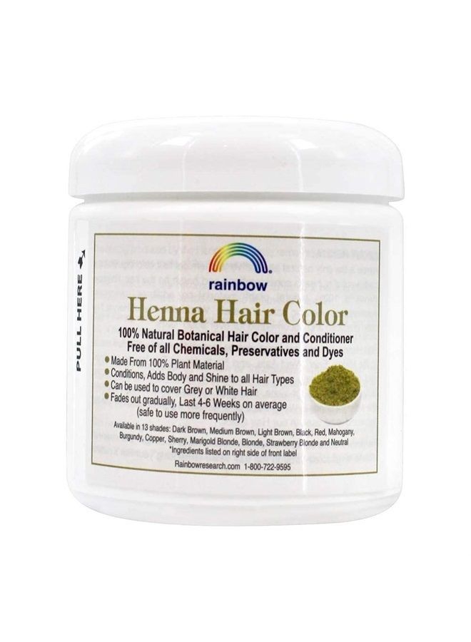 Rainbow Research Henna Hair Color and Conditioner Persian Dark Brown Sable - 4 oz - Image 3