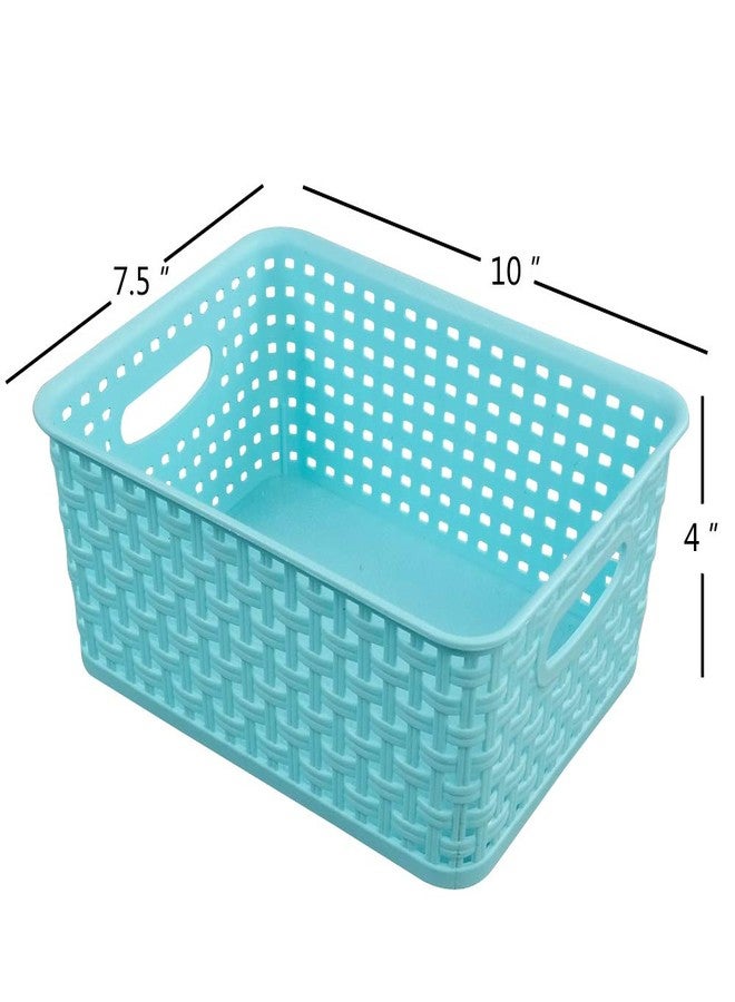 Vababa Plastic Storage Baskets/Storage Bins, Pack for 6 - Image 2
