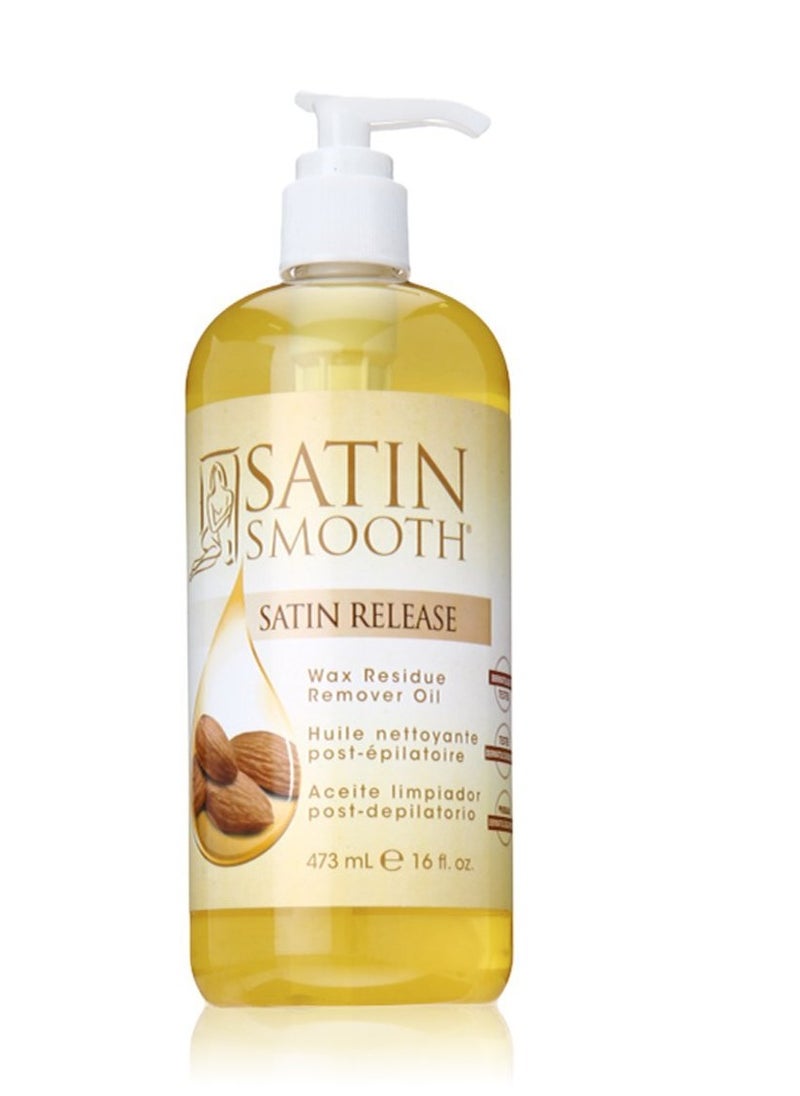 Satin Smooth - VALUE PACK! SATIN SMOOTH Satin Release Wax Residue Remover + Satin cleanser skin preparation cleanser, 16 ounce - Image 1