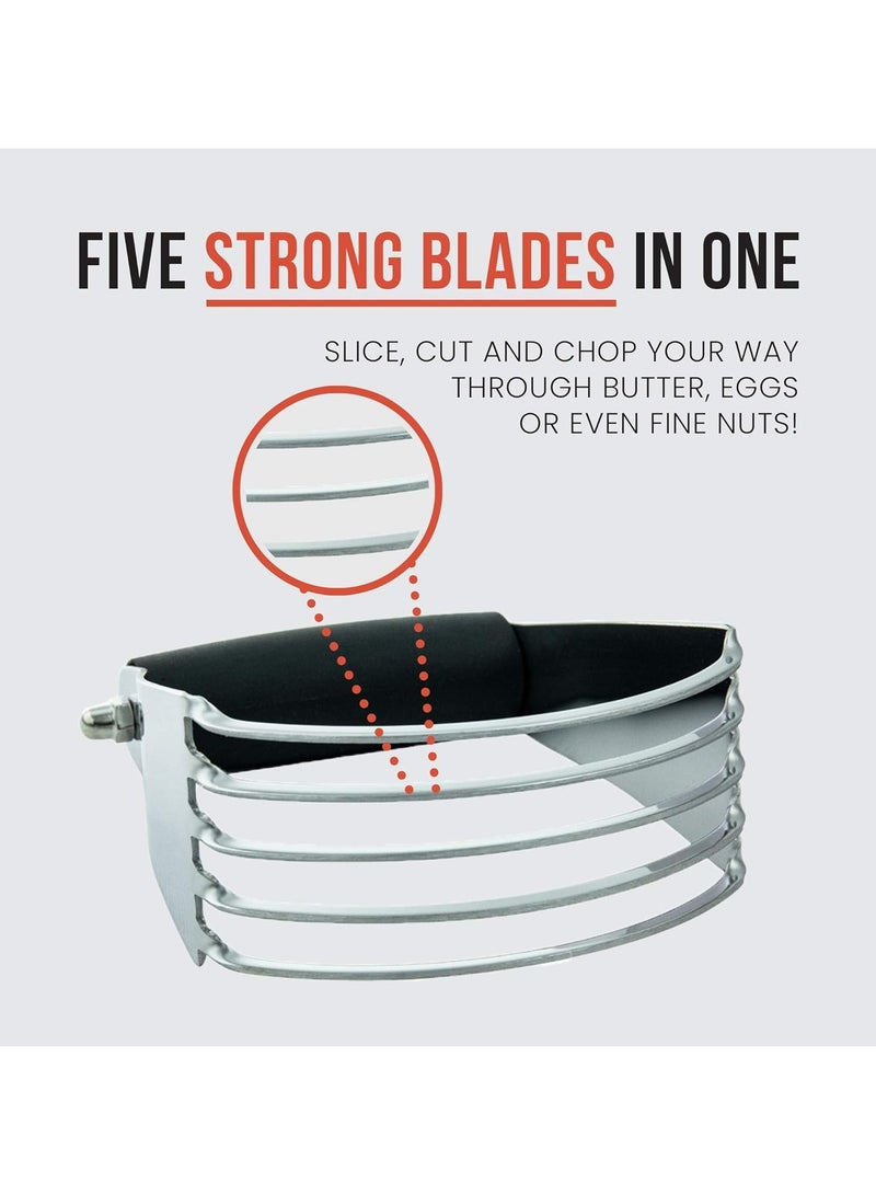 general Pastry Blender Multi-Purpose Dough Blender Mixer Stainless Steel Blades Heavy Duty Pastry Cutter Pastry Blender Stainless Steel - Image 2