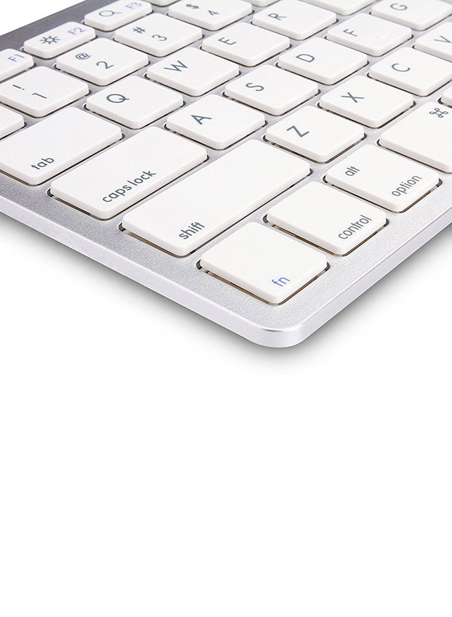 EHOME Ultra-Slim Wireless Bluetooth Keyboard White - Image 3