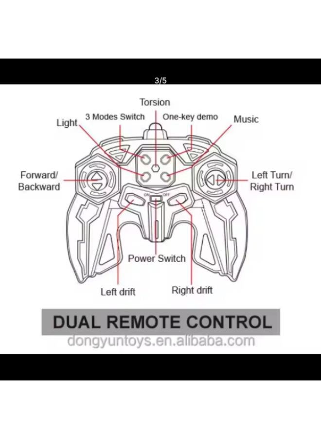 لعبة سيارة سباق للأطفال تعمل بالتحكم عن بعد 2.4 جيجا هرتز مع حساسات إيماءات وتسلق وانزلاق، سيارة سباق تعمل بالتحكم عن بعد - Image 4