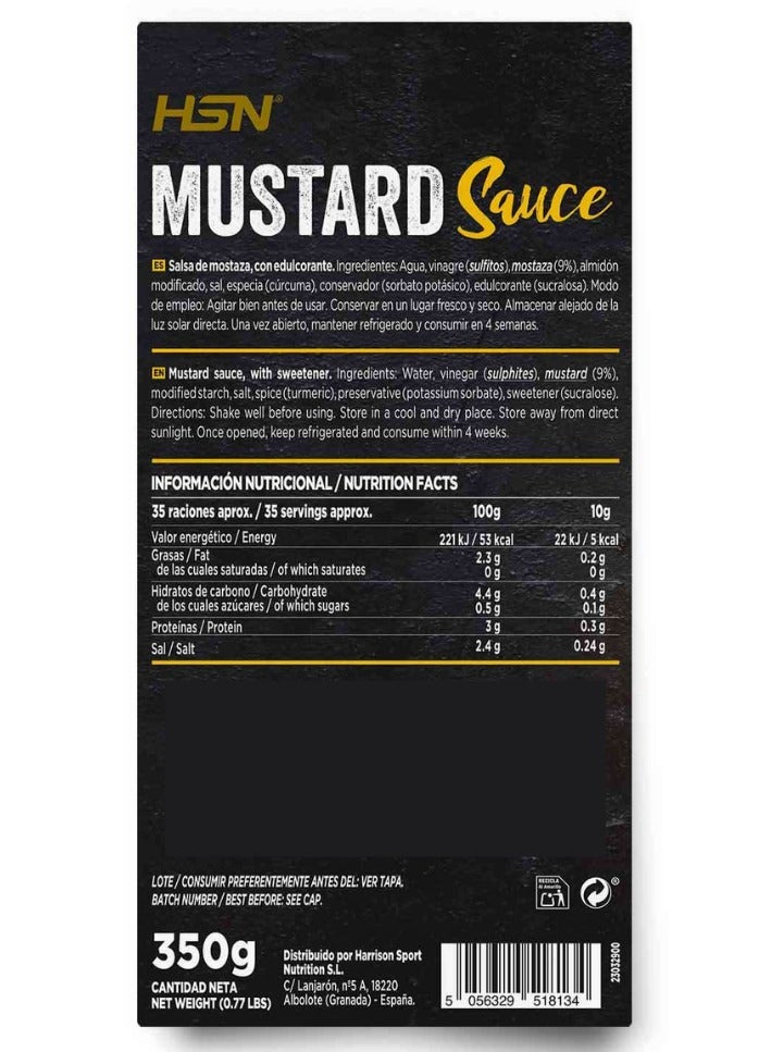 HSN LOW CALORIE MUSTARD SAUCE - 350g - Image 2