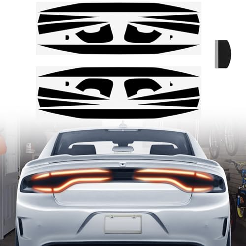 Deargooday Tail Light Race Track Bat Vinyl Overlay Decal Cover Exterior Accessories for Dodge Charger 2015 2016 2017 2018 2019 2020 2021 2022 2023 2024 - Image 1