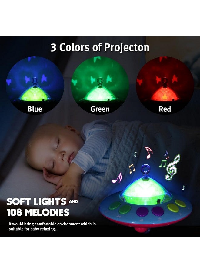 Elf Lab Baby Musical Crib Mobile with Hanging Rotating Toys, Remote Control, Lights Projector Function Music Box, Cartoon Rattles for Babies Boy Girl 0-24 Months, Newborn Sleep with 108 Melodies (Plane) - Image 2