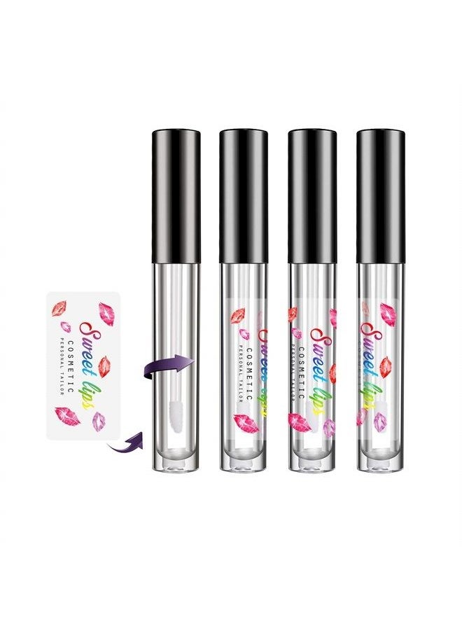 MCMBY - 100 pcs Clear Lip Gloss Tube Labels customize, Lip Gloss Stickers - Image 1