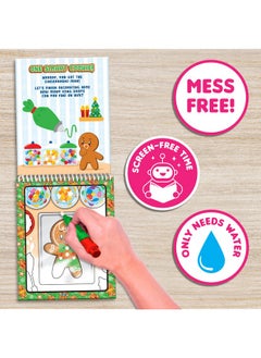 Scentco Scentco Holiday Water Magic (2 Pack - Candy Cane & Gingerbread) - Patented Gourmet Scented Reusable Water Reveal Activity Books - Stocking Stuffers, for Kids, No Mess, All Fun  - Image 4