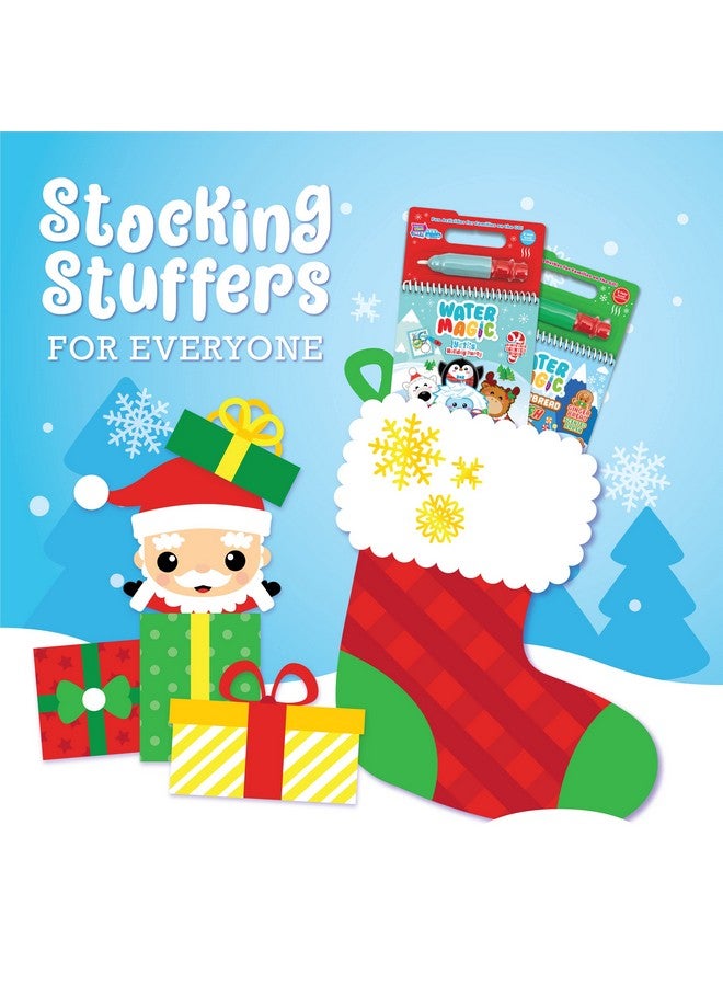 Scentco Holiday Water Magic (2 Pack - Candy Cane & Gingerbread) - Patented Gourmet Scented Reusable Water Reveal Activity Books - Stocking Stuffers, for Kids, No Mess, All Fun - Image 2