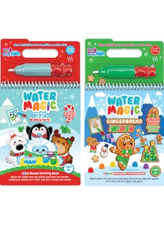 Scentco Scentco Holiday Water Magic (2 Pack - Candy Cane & Gingerbread) - Patented Gourmet Scented Reusable Water Reveal Activity Books - Stocking Stuffers, for Kids, No Mess, All Fun  - Image 1