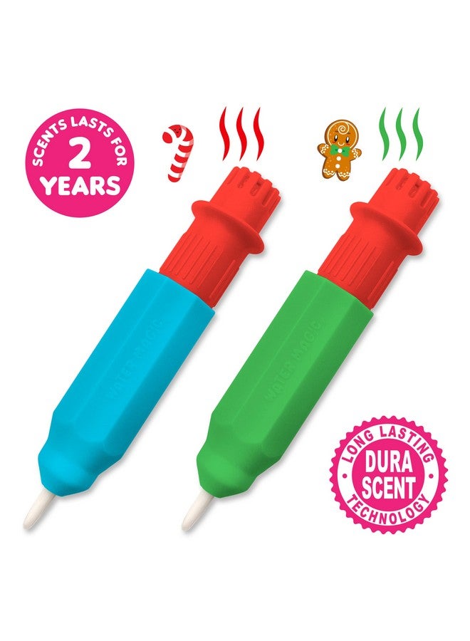 Scentco Holiday Water Magic (2 Pack - Candy Cane & Gingerbread) - Patented Gourmet Scented Reusable Water Reveal Activity Books - Stocking Stuffers, for Kids, No Mess, All Fun - Image 3