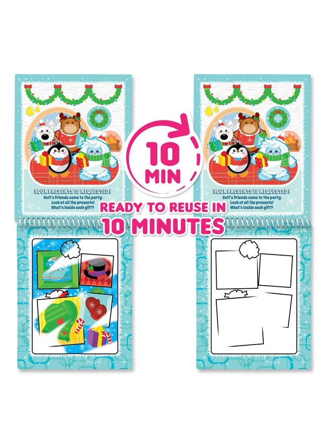 Scentco Holiday Water Magic (2 Pack - Candy Cane & Gingerbread) - Patented Gourmet Scented Reusable Water Reveal Activity Books - Stocking Stuffers, for Kids, No Mess, All Fun - Image 5