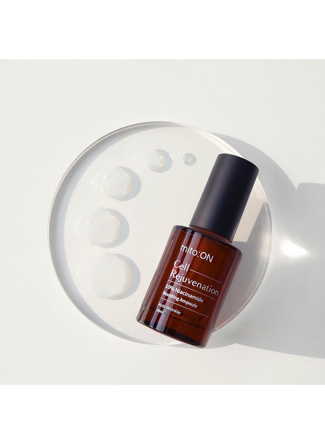 Mito:ON Cell Rejuvenation 10% Niacinamide Boosting Ampoule | Enhances Radiance & Youthful Glow | Reduces Blemishes, Smoothens Skin & Improves Texture | Korean Skincare | 100% Vegan | 30 ml - Image 3