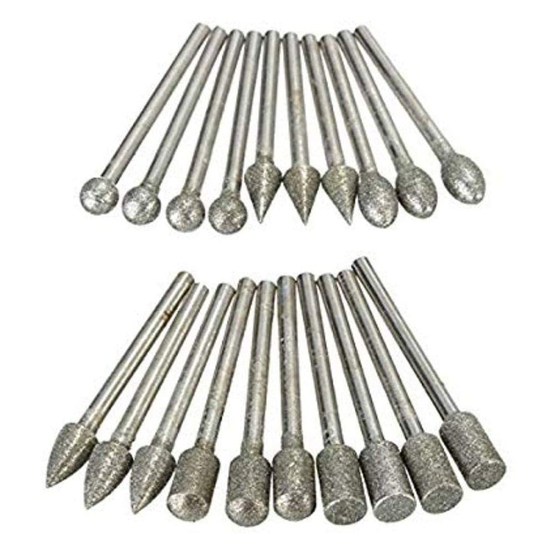 DIY Crafts Diy Crafts 11247 9305 Diamond Grinding Burr Drill Bit Set Multicolor 30 Piece  - Image 4