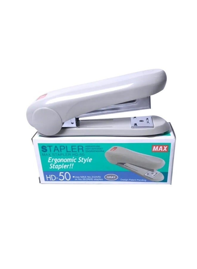 Max MAX Stapler (HD-50,30 Sheets Capacity, Gray)  - Image 2