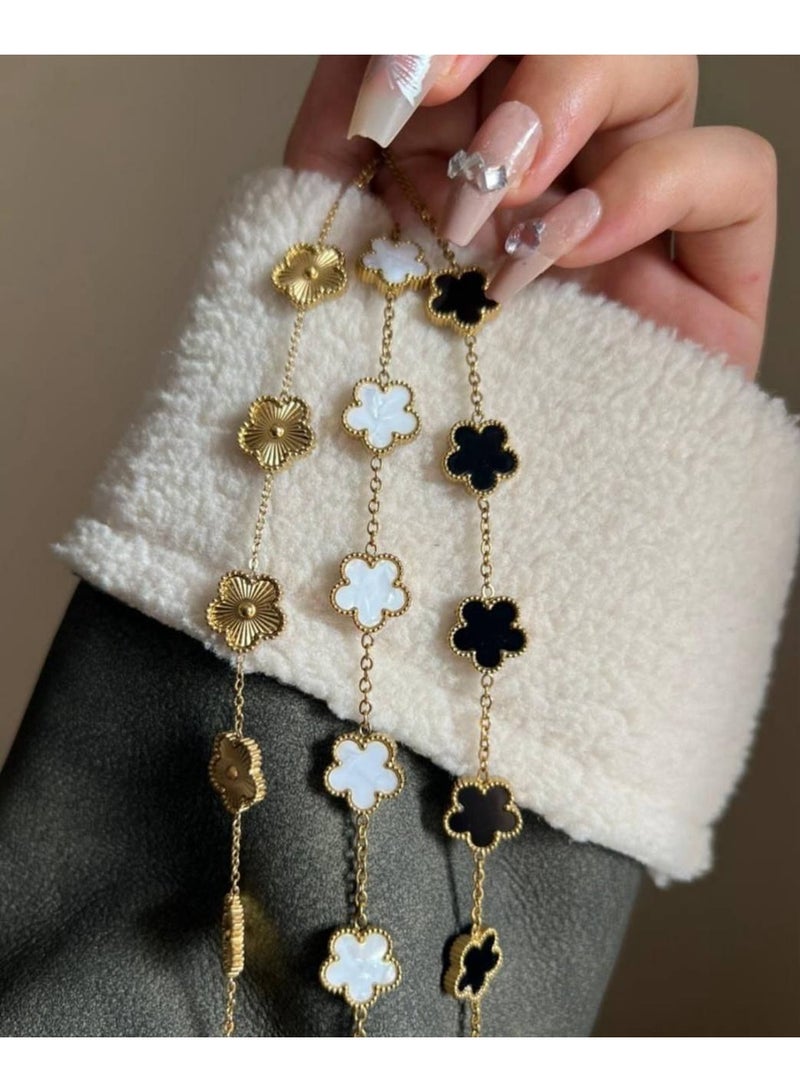 Unique trendy rose bracelet, rust-resistant