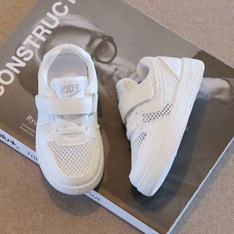 School-Designated Kidsren'S Breathable White Shoes 2025 Korean Style Versatile Casual Solid-Soled Shoes For Boys And Girls - Image 4