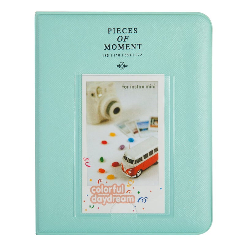 CAIUL Instax Mini 9 Photo Album Compatible Pieces of Moment Book Album for Films of Fujiflm Instax Mini 7s 8 8 9 25 26 50s 70 90 64 Photos Ice Blue - Image 2