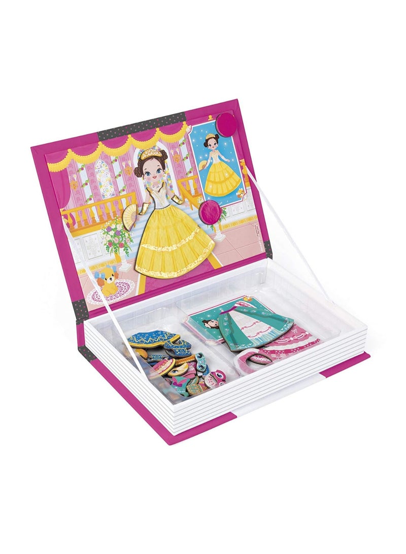لعبة مغناطيسية لتلبيس  الأميرات من Janod 🎀   خلي طفلتك تعيش في عالم الأميرات الساحر وتختار الأزياء المفضلة لها بكل حرية! تنمي مهارات التنسيق، الخيال، وحب الأناقة - مناسبة لعمر 3 سنوات فأكثر -مثالية كهدية أنيقة وتعليمية في نفس الوقت - Image 3
