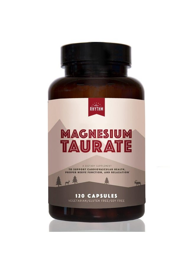 Natural Rhythm Magnesium Taurate High Absorption Taurate 750Mg (150Mg Of Elemental Magnesium) 120 Capsules  - Image 1