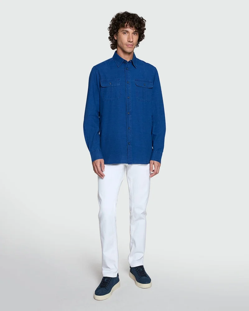 Ovs Estate Blue Casual Shirt From OVS