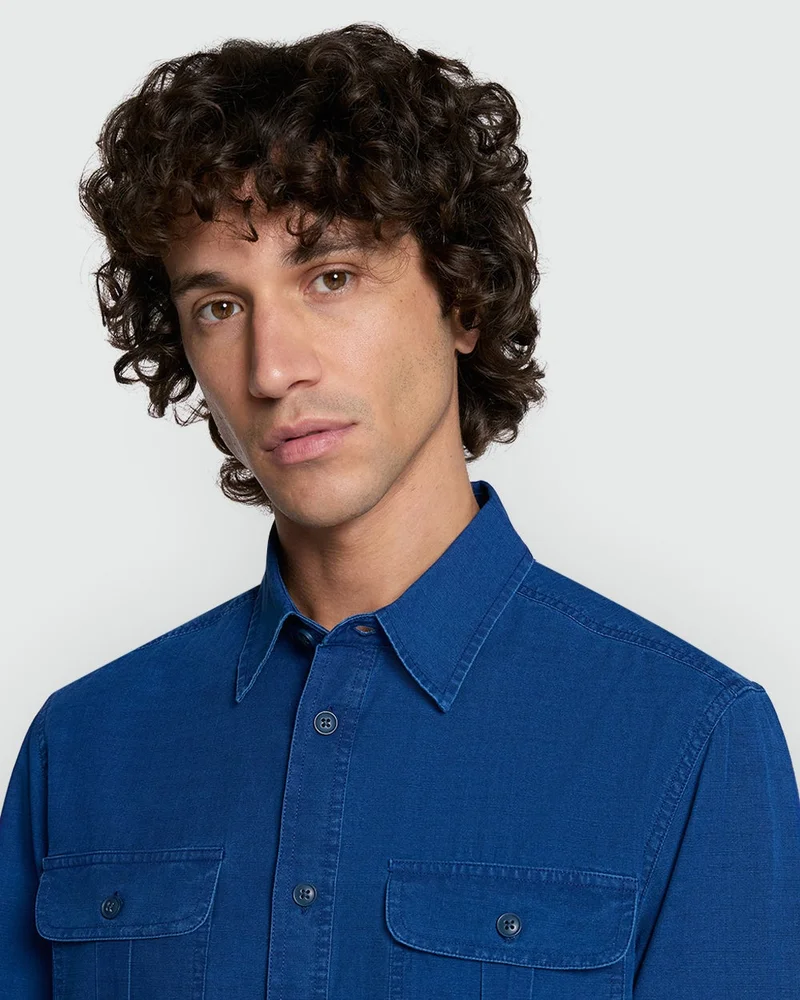 Ovs Estate Blue Casual Shirt From OVS