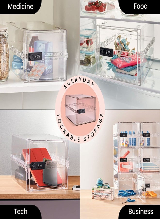Lockabox One™ | Compact and Hygienic Lockable Box for Food, Medicines and Home Safety (Crystal) - Image 3