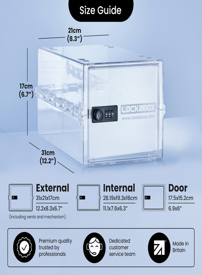 Lockabox One™ | Compact and Hygienic Lockable Box for Food, Medicines and Home Safety (Crystal) - Image 4