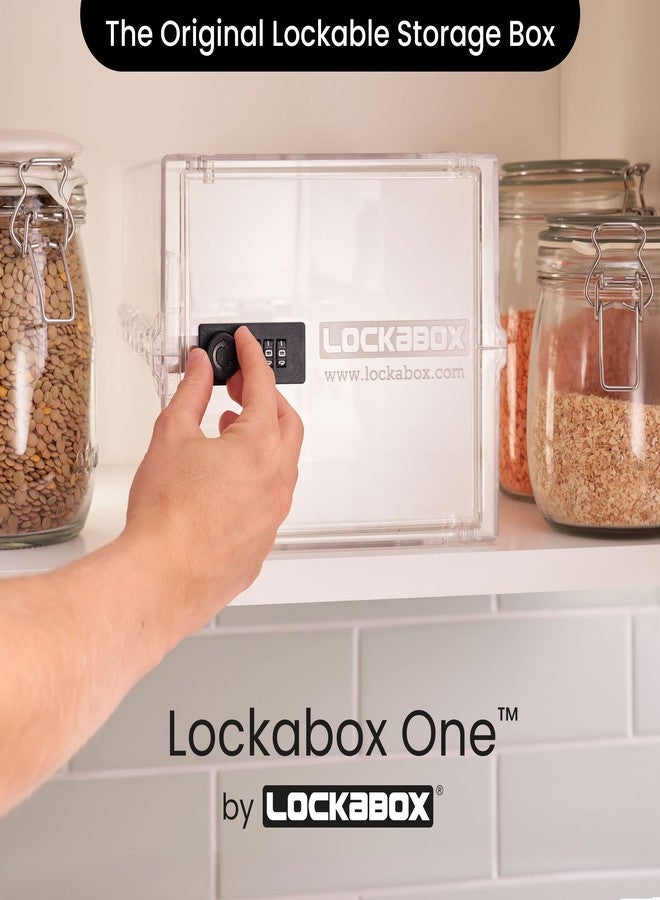Lockabox One™ | Compact and Hygienic Lockable Box for Food, Medicines and Home Safety (Crystal) - Image 2