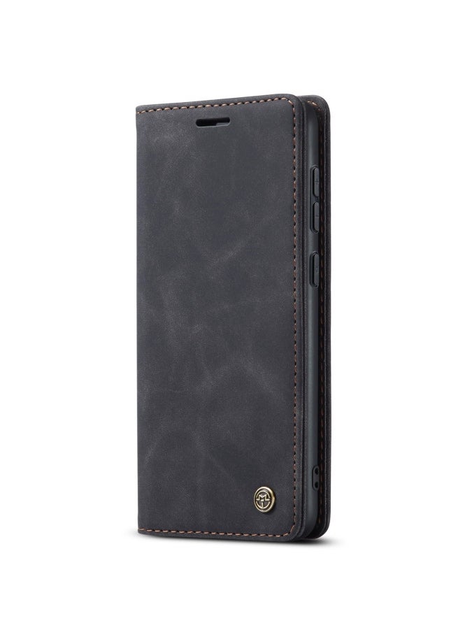 CaseMe CaseMe Samsung Galaxy S24 plus Case Wallet, for Samsung Galaxy S24 plus Wallet Case Book Folding Flip Folio Case with Magnetic Kickstand Card Slots Protective Cover - Black  - Image 1