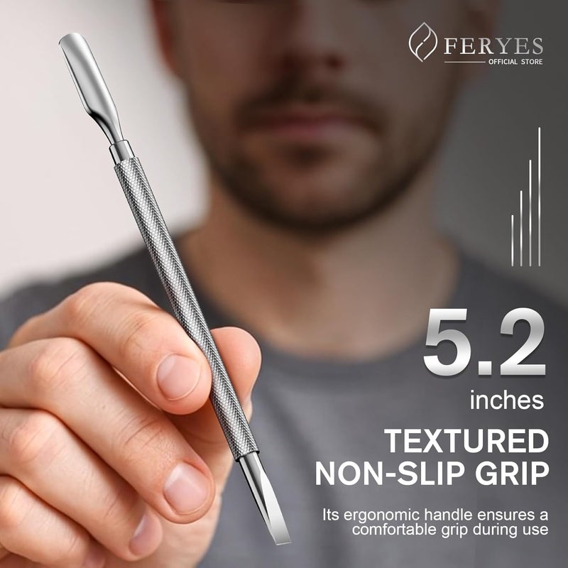 FERYES Cuticle Pusher with Square Nail Cleaner - Image 3