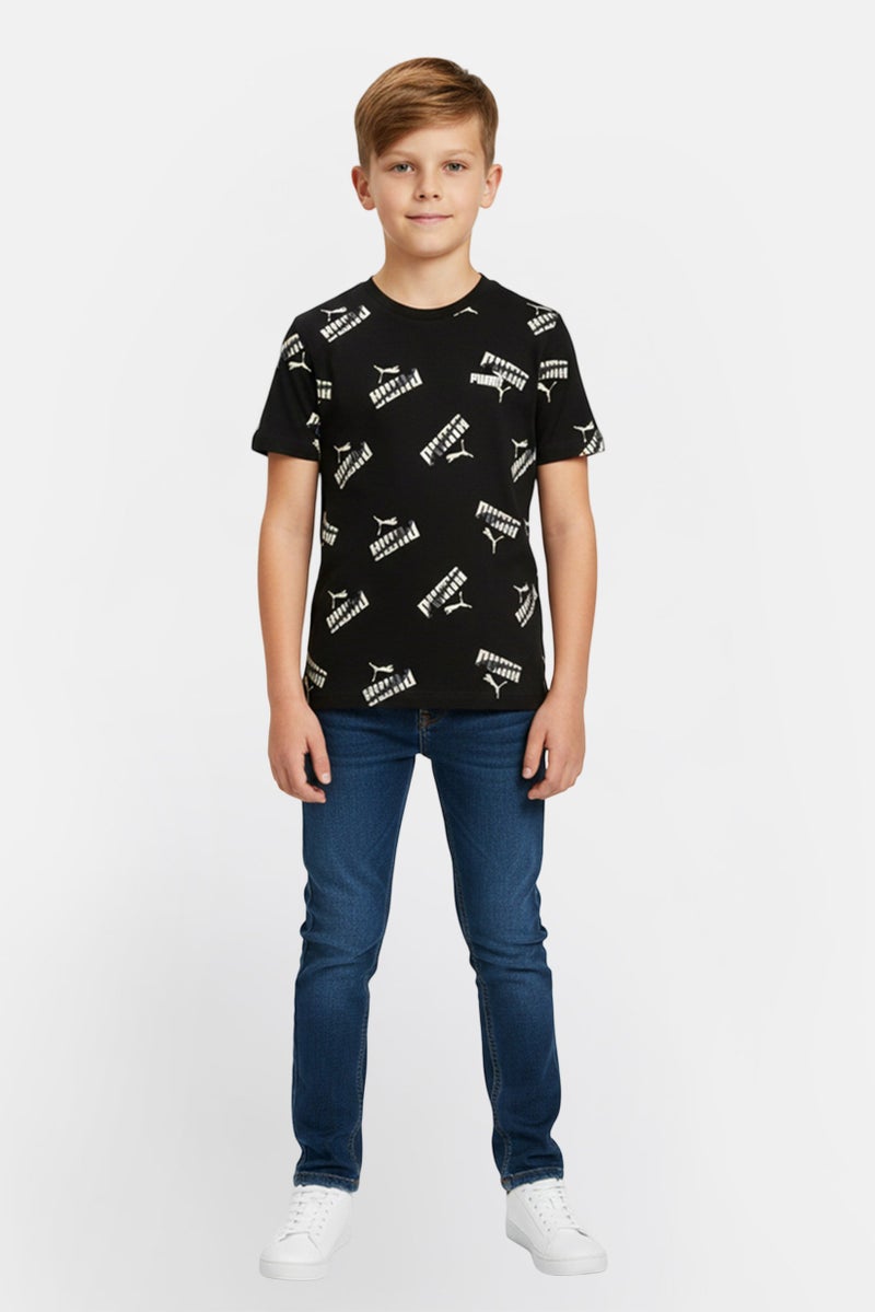 PUMA Kids Boy Sportswear Fit Short Sleeve Outdoor T-Shirt, Multicolor - Image 3