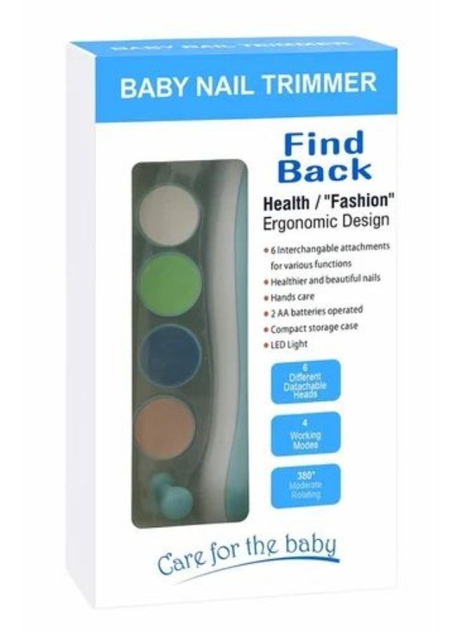 Find Back Electric Nail trimmer for Kids and Adults (Requires 2 x AA Batteries Not Included) - blue - Image 2