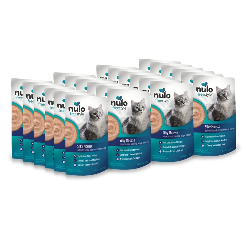 Nulo Freestyle Wet Cat Food 24 Pack Mousse, Smooth As Silk Texture with High Animal-Based Protein for Complete and Balanced Nutrition Your Kitten to Senior Cat Will Crave - Image 1