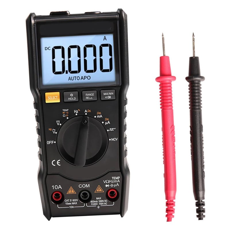 Auto Ranging Digital Multimeter with Temperature Measurement Portable Electrical Tester - Image 2