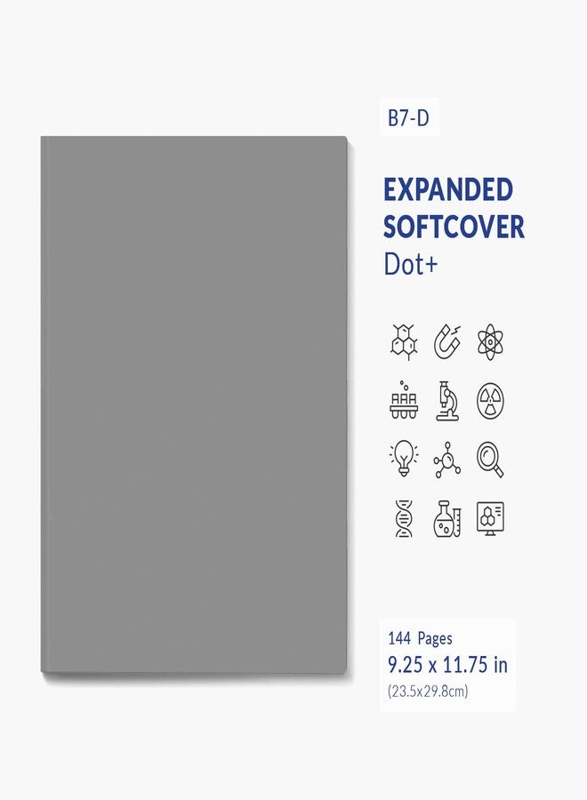 Vela Sciences Advanced B7-D Expanded Softcover Lab Notebook, 9.25 x 11.75 in (23.5 x 30 cm), 144 Pages, Permanent Bound, 70lb Heavyweight Paper (1-Pack, Dot +) - Image 2