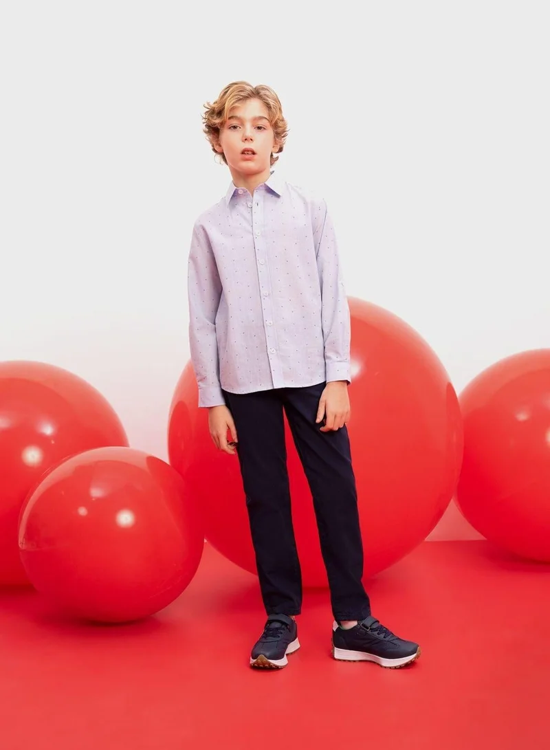 DeFacto  Regular Fit Long Sleeve Shirt  | Best Price UAE