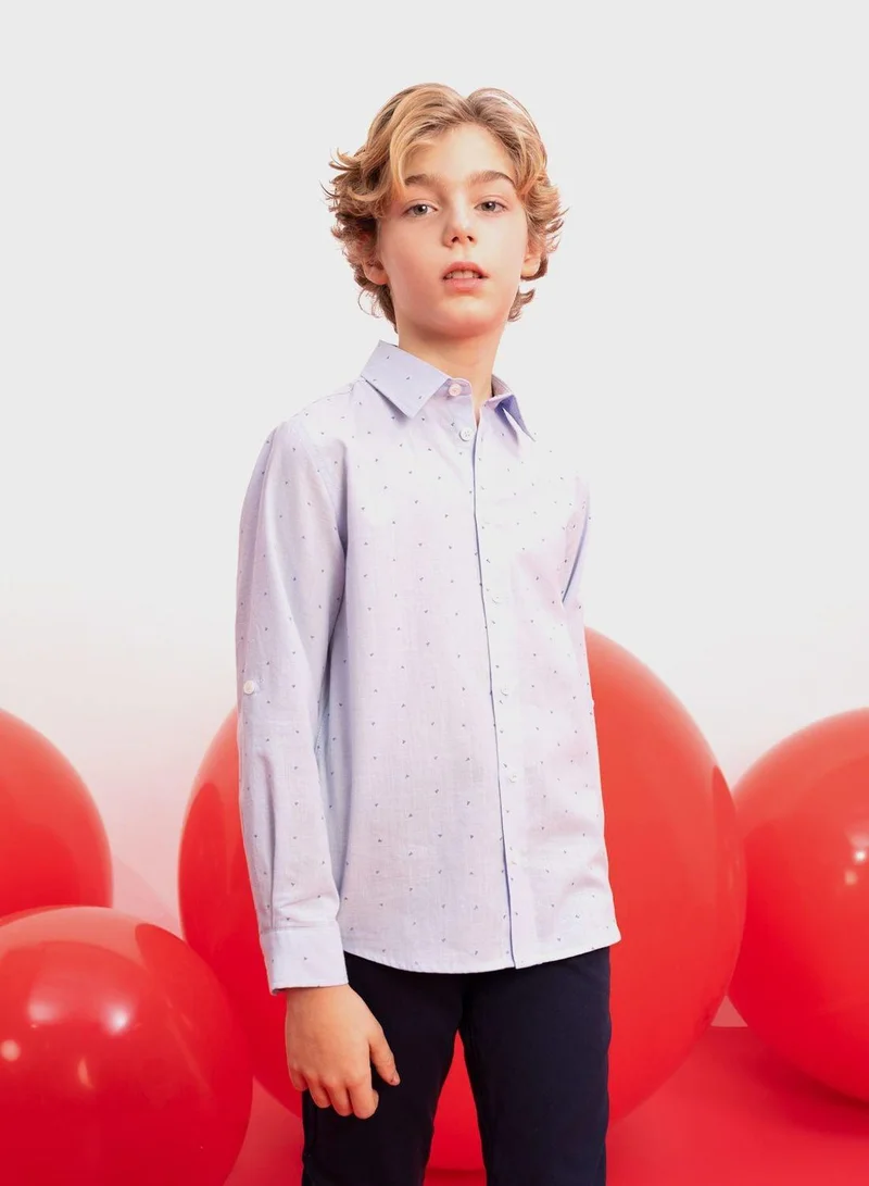 DeFacto  Regular Fit Long Sleeve Shirt  | Best Price UAE